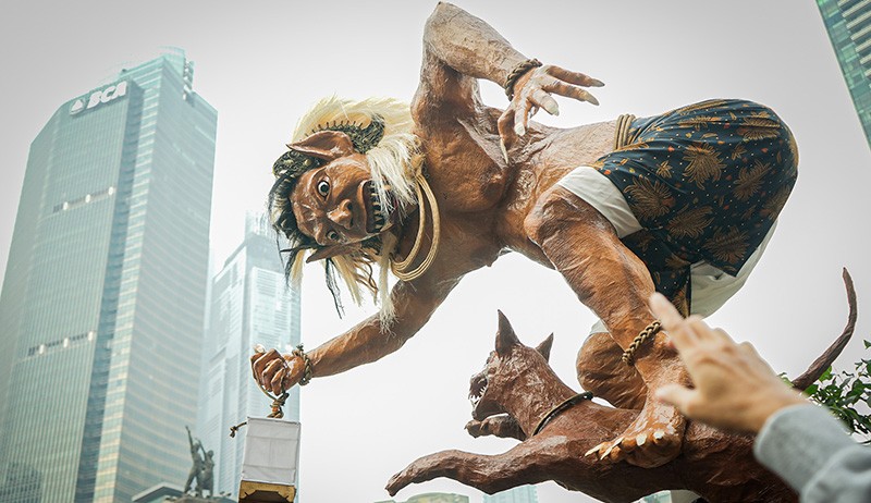 Kemeriahan Pawai Ogoh-Ogoh di Jakarta - Bagian 4