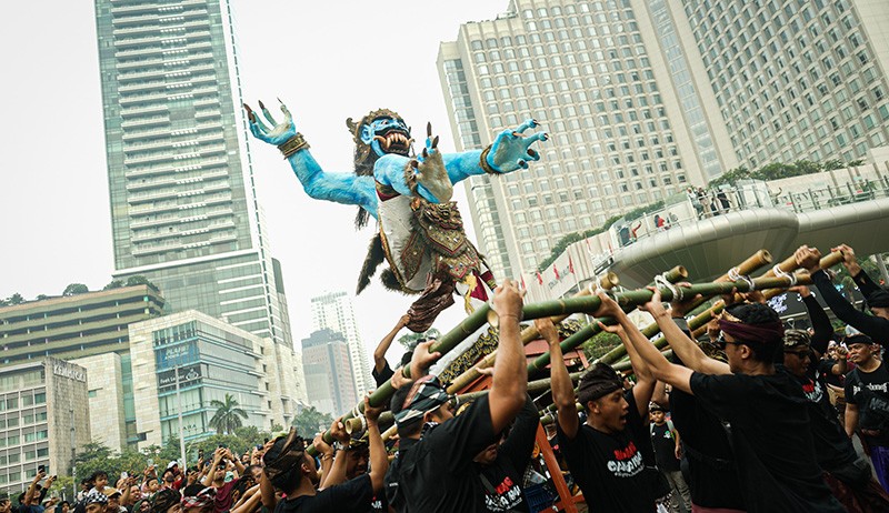 Kemeriahan Pawai Ogoh-Ogoh di Jakarta - Bagian 3