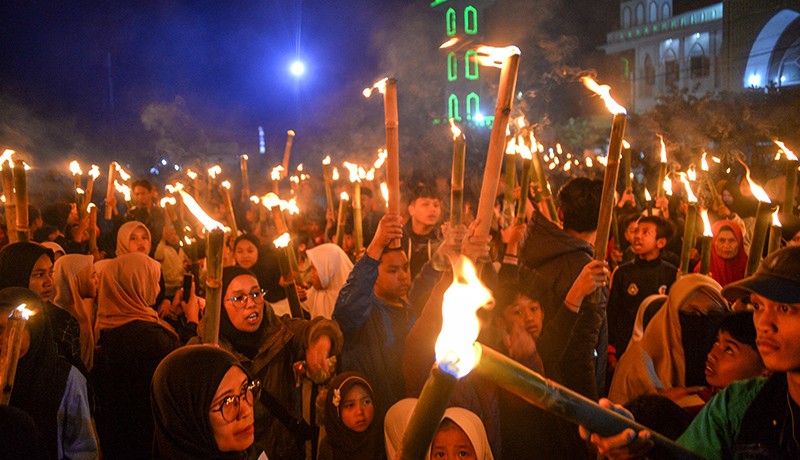Pawai Obor di Alun-Alun Lembang Menyambut Bulan Ramadan 1444 H - Bagian 2