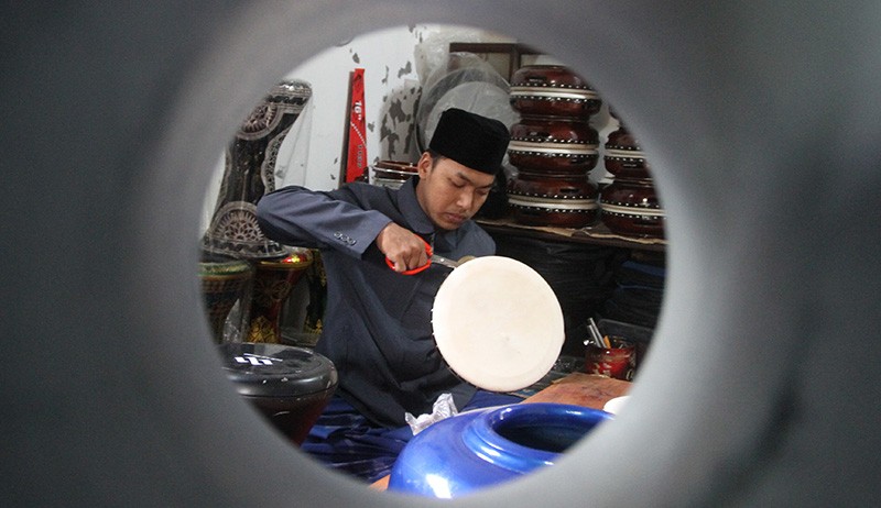 Kerajinan Rebana Banjir Pesanan - Bagian 1