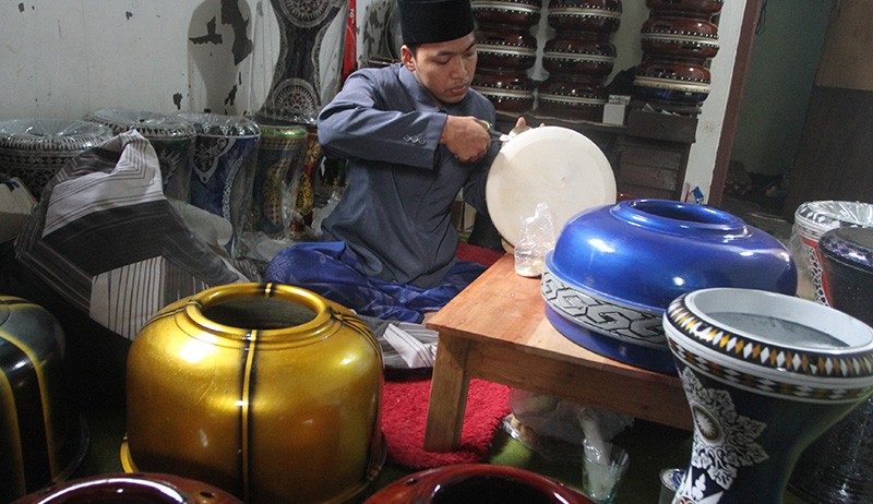 Kerajinan Rebana Banjir Pesanan - Bagian 3