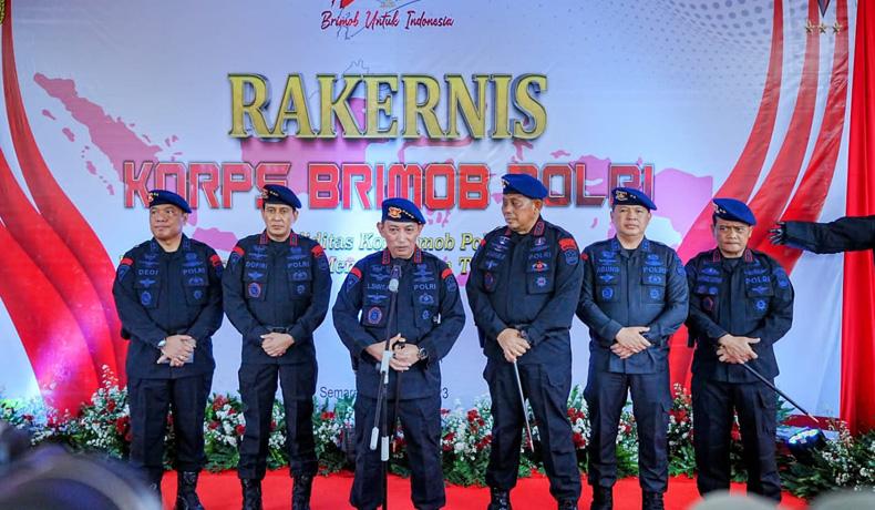  Rakernis Brimob, Kapolri: Kesiapan Pengamanan Piala Dunia U-20 hingga Tahapan Pemilu 2024 