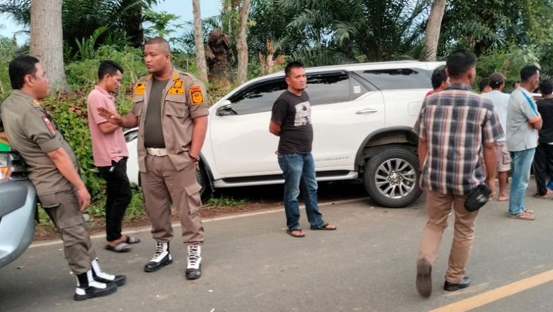 Begini Kondisi Wabup Mukomuko Usai Mobil Dinas Tabrak Pajero Di