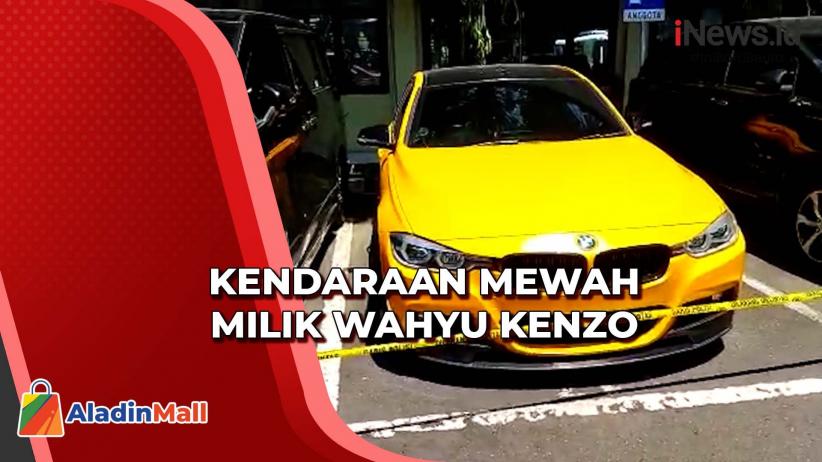 Kendaraan Mewah Sitaan dari Tersangka Penipuan Trading Wahyu Kenzo