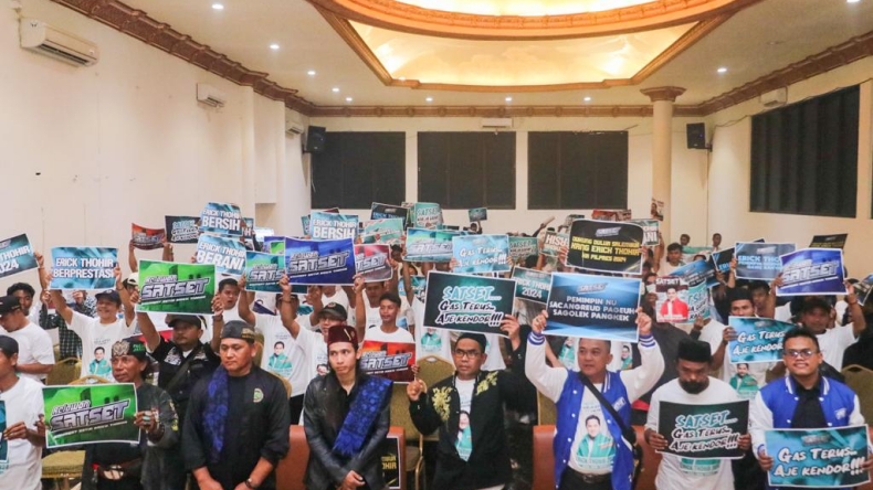 Relawan Jawara Banten Prabowo-Sandi Dukung Erick Thohir Maju Pilpres