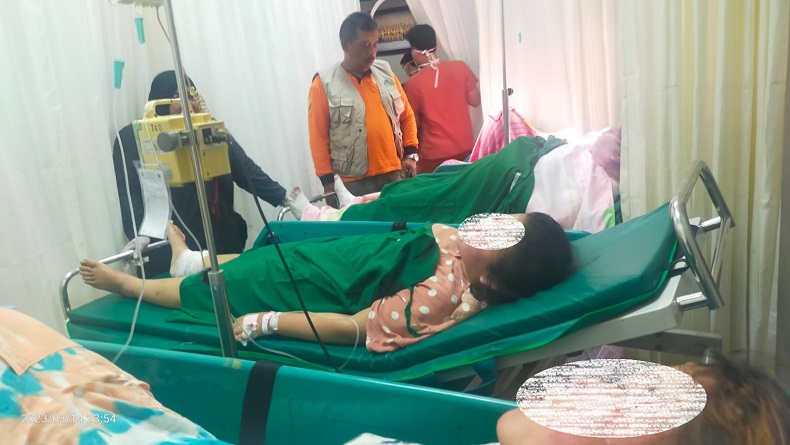 Kebakaran di Sukabumi, Satu Keluarga Terjebak Kobaran Api, 4 Luka-luka