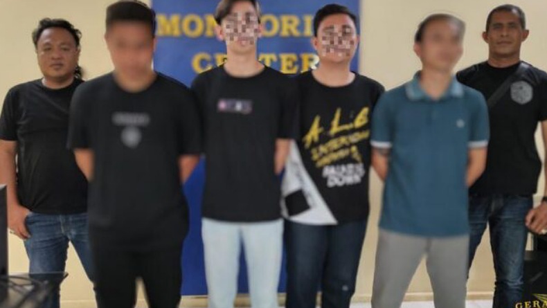 4 Pria di Manado Dibekuk Polisi lantaran Keroyok Warga Mapanget 