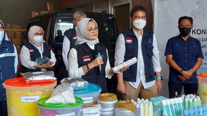 BPOM Sita Kosmetik Ilegal Bernilai Investasi Rp7,7 Miliar Di Jakarta