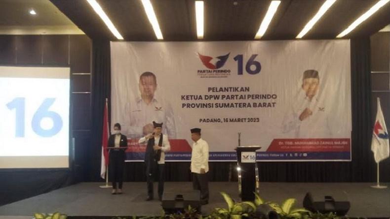 Dilantik Jadi Ketua DPW Perindo Sumbar, Ali Mukhni Canangkan Program Peduli Rakyat Kecil