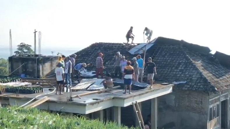 Puting Beliung Terjang Lereng Gunung Merbabu di Boyolali, Sejumlah Rumah Rusak