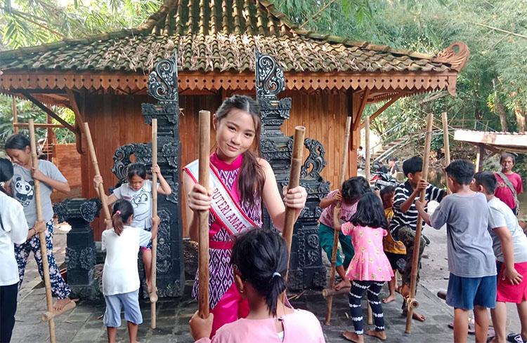 Karina Afandi Putri Anak Indonesia Budaya 2022 Kampanyekan Permainan Tradisional di Sleman