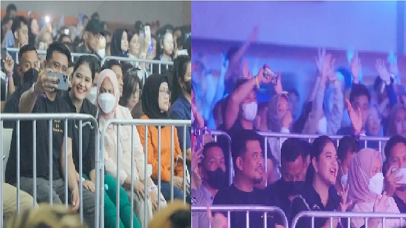 Potret Kahiyang Ayu Nonton NOAH Bareng Iriana Jokowi, Netizen: Ibu Negara Keren Banget