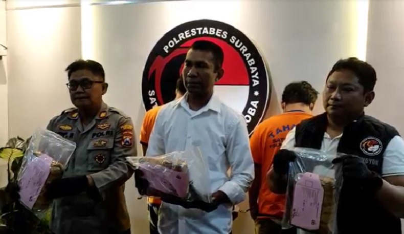 Tangkap Pengedar dan Kurir Narkoba di Surabaya, Polisi Temukan Ganja 3 Kg asal Aceh 