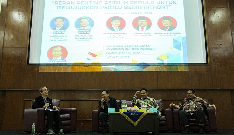SINDOnews Gelar Dialog Pemilu 2024 di Universitas Al-Azhar Indonesia - Bagian 2