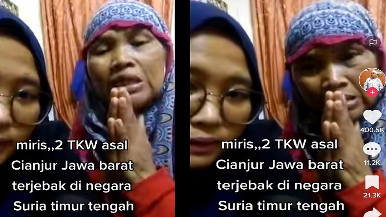 2 TKW asal Cianjur Terjebak dan Telantar di Alepo Suriah, Nangis Minta Tolong Dipulangkan