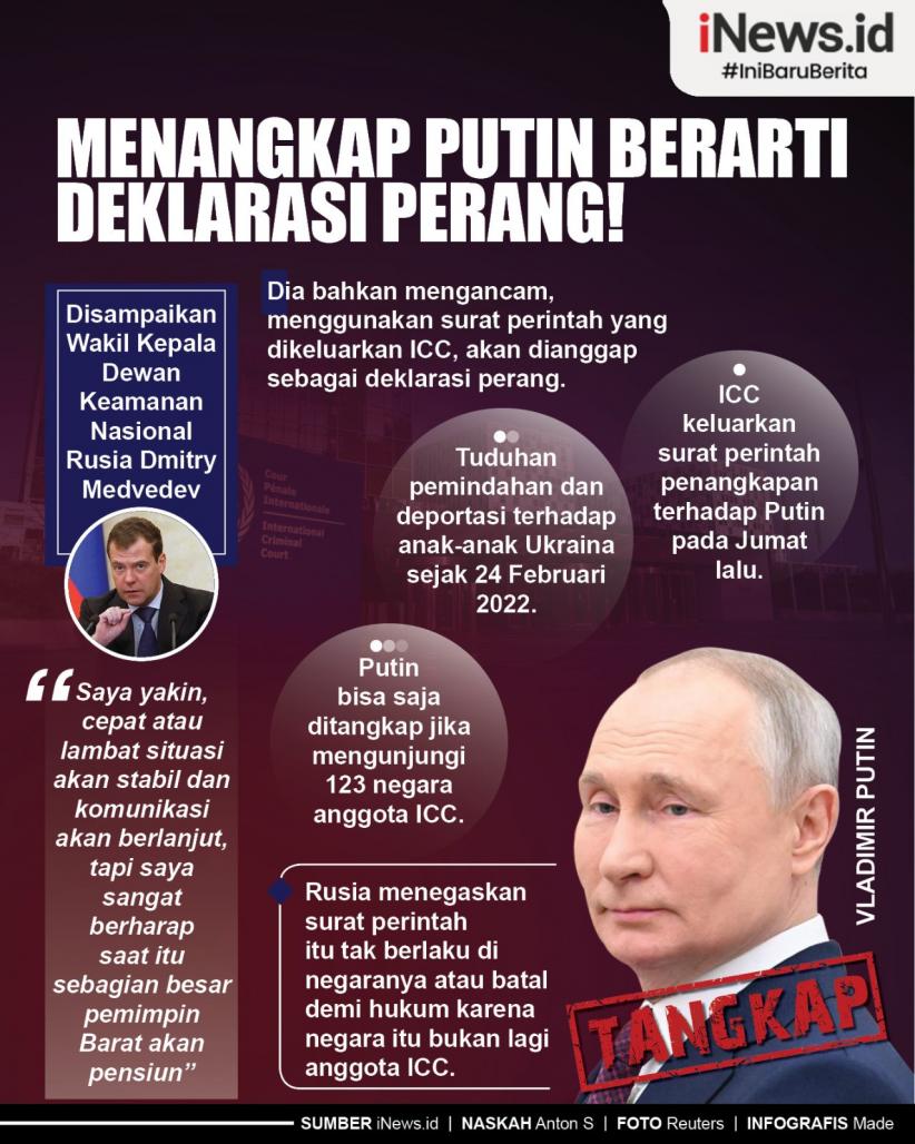 Infografis Menangkap Putin Berarti Deklarasi Perang!