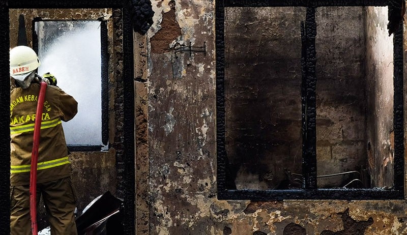 10 Rumah Ludes Terbakar di Kebayoran Lama, 1 Warga Terluka - Bagian 2