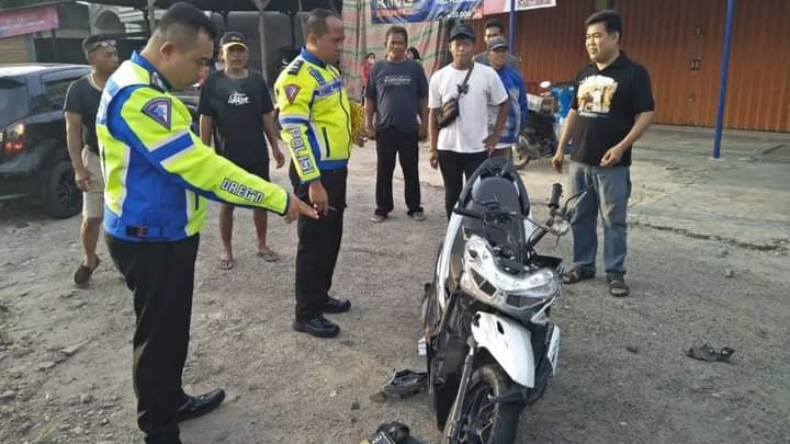 Kecelakaan Vario Vs Land Cruiser di Pringsewu, Kaki Kanan Pelajar Putus