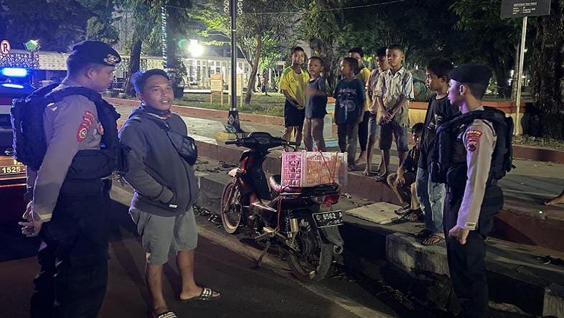 Polres Pemalang Patroli Cegah Kenakalan Remaja saat Ramadhan, Ini yang Ditemukan