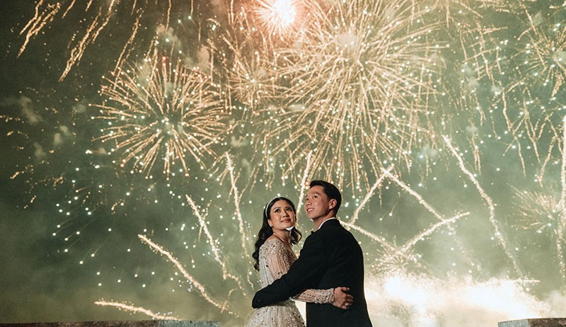 Bak Negeri Dongeng, Resepsi Pernikahan Kevin Sanjaya - Valencia Tanoesoedibjo Dihiasi Kembang Api - Bagian 1