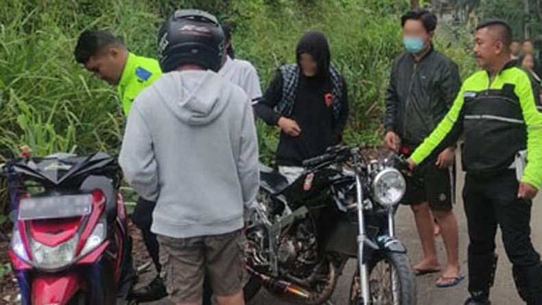 Satlantas Polres Kotamobagu Amankan 6 Motor saat Patroli Subuh 