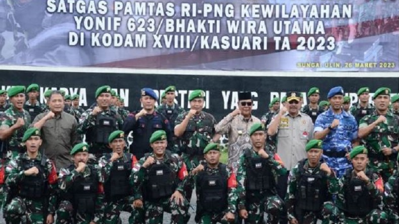 400 Prajurit TNI Yonif 623 BWU Diberangkatkan ke Papua Barat, Perkuat Pengamanan