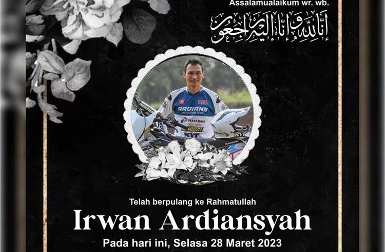 Dunia Balap Berduka, Legenda Motocross Irwan Ardiansyah Meninggal Dunia