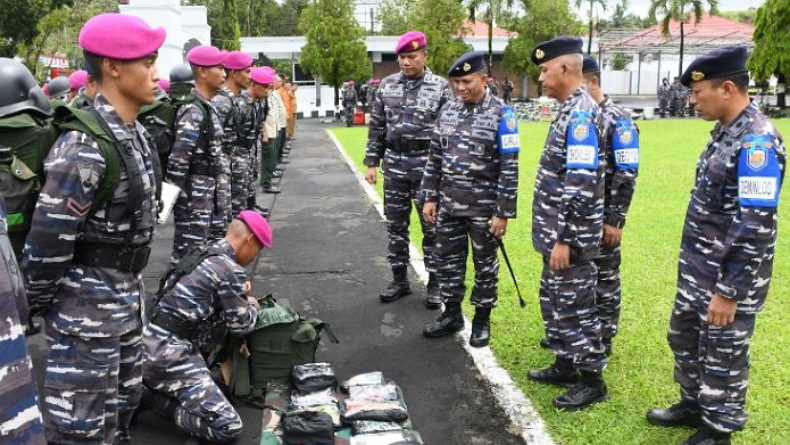 Danlantamal VIII Pimpin Apel Pasukan Operasi Latgulben di Manado