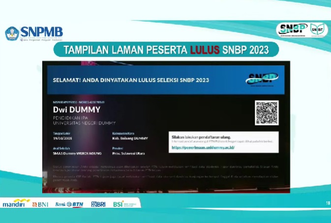 143.805 Peserta SNBP 2023 Lolos, Ini Cara Cek Dan Tampilan Layar Yang ...