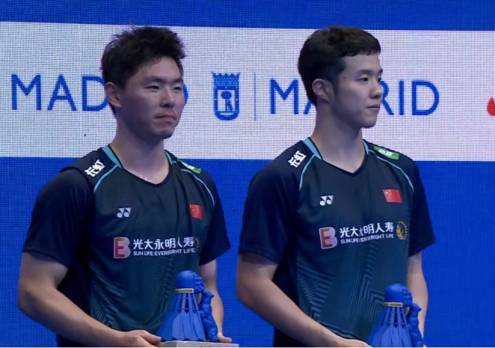 Hasil Final Spain Masters 2023 Ganda Putra China He Ji Ting/Zhou Hao