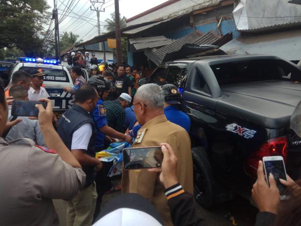 Korban Kecelakaan Mobil Dinas Bupati Kuningan Sampai Masuk ke Kolong, 1 Dibawa ke RS