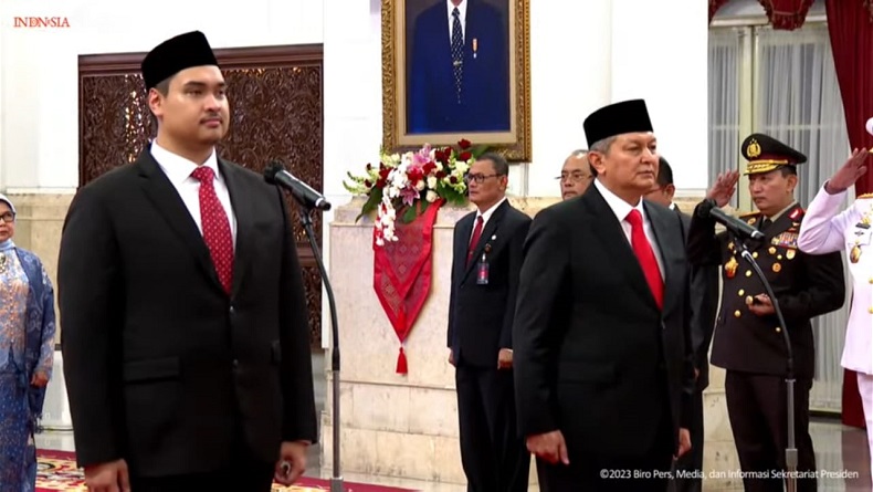 Presiden Jokowi Resmi Lantik Dito Ariotedjo Menpora, Rycko Amelza Kepala BNPT