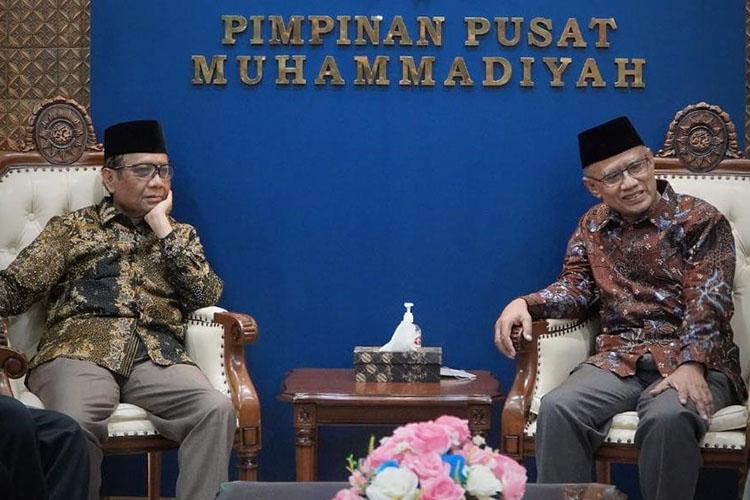 Bertemu Haedar Nashir, Menko Polhukam Mahfud MD Bahas Pemilu sampai Pemberantasan Korupsi