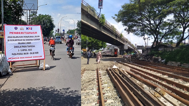 Pelintasan Sebidang Cimindi Ditutup pada Malam Hari, Kendaraan Dialihkan ke Flyover
