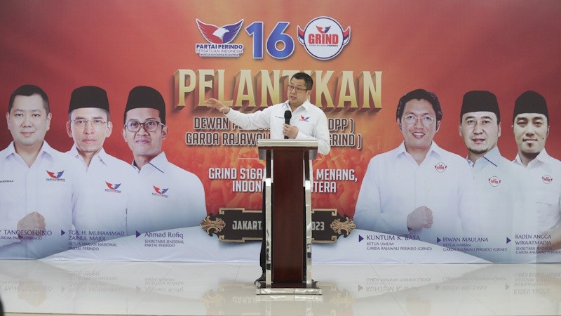 Lantik Pengurus Grind, HT Ingin Perindo Miliki Kemanfaatan untuk Pesantren - Bagian 3