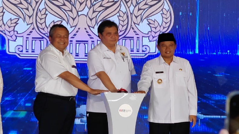Airlangga Hartarto Canangkan Gerakan Nasional Pengendalian Inflasi Pangan 2023 di Purwakarta