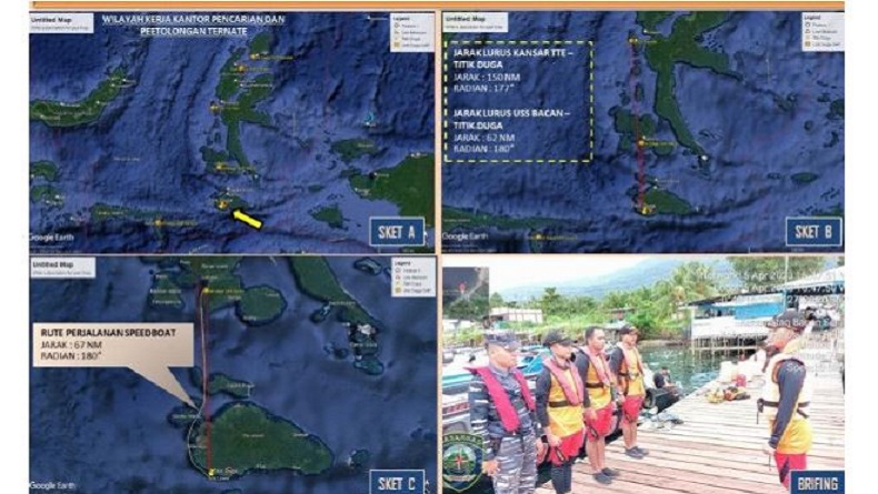 Longboat Hilang Kontak di Perairan Halsel Maluku Utara, Bawa 7 Penumpang