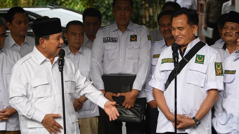 Prabowo Bertemu Yusril: Kalau PBB Kali Ini Tidak Dukung Saya Kebangetan