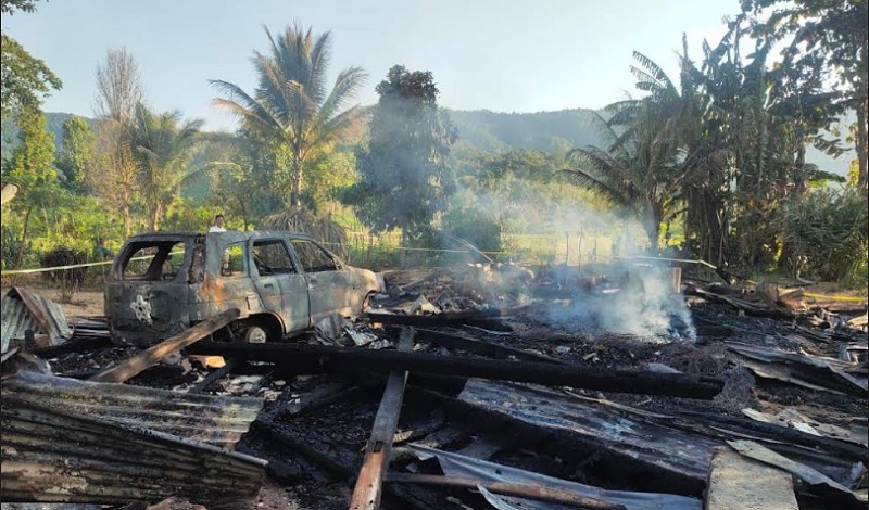 Kebakaran di Kolaka Timur, 1 Mobil dan 2 Motor Dilalap Api