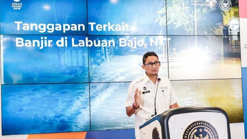Banjir di Labuan Bajo, Sandiaga Dorong Pemda Manggarai Barat Tingkatkan Kesiapsiagaan Bencana