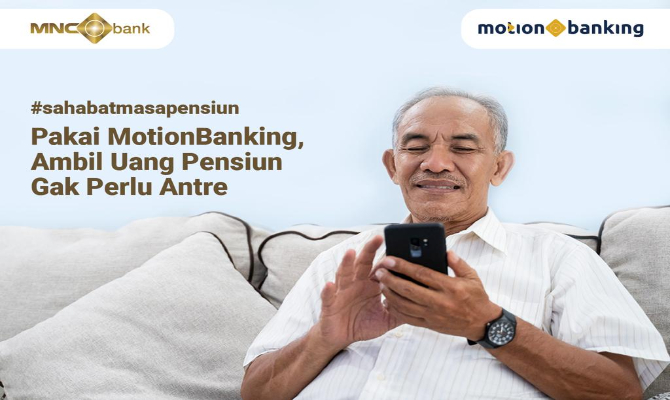 Pakai Motionbanking Ambil Uang Pensiun Gak Perlu Antre