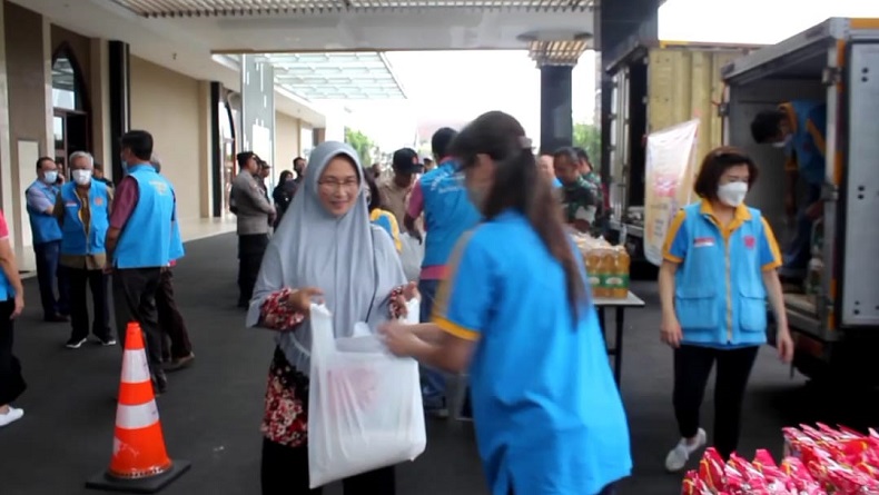 Kodim 0618 BS Kota Bandung dan MTP Gelar Pasar Murah, Sediakan 10.000 Paket Sembako