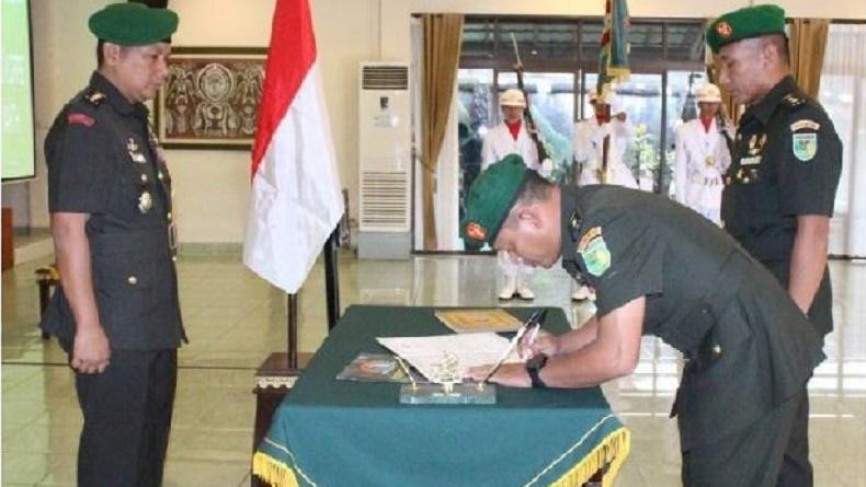 Sertijab di Korem 172 PWY, Jabatan Kasiops dan Kasipers Diserahterimakan