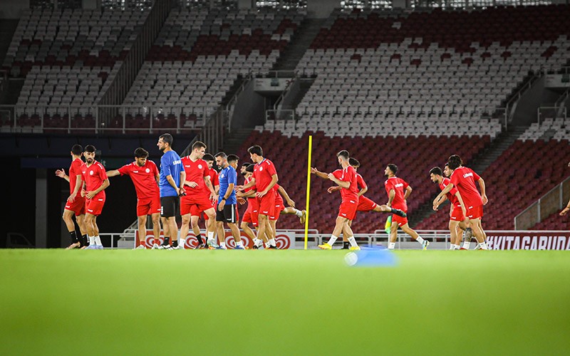 Latihan Timnas Lebanon Jelang Melawan Indonesia di Stadion GBK - Bagian 3
