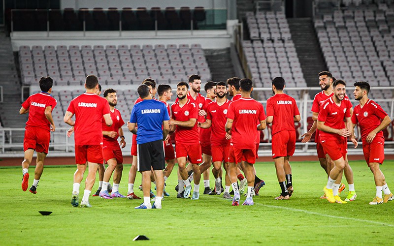 Latihan Timnas Lebanon Jelang Melawan Indonesia di Stadion GBK - Bagian 2