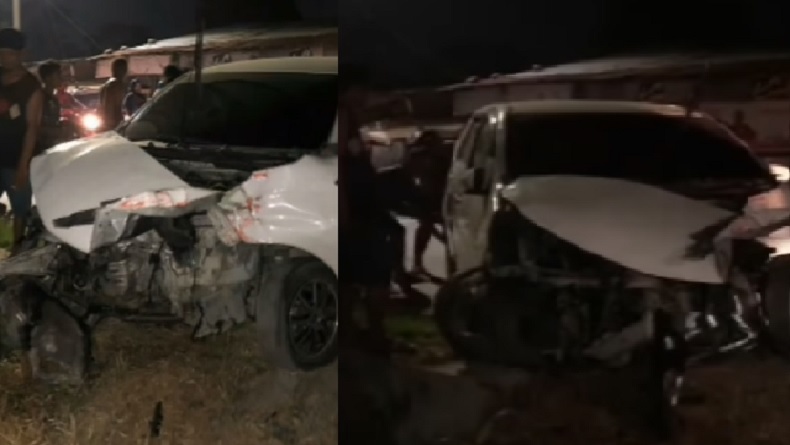 Kecelakaan Hari Ini di Deliserdang, Mobil Ringsek Tertabrak Kereta, 5 Penumpang Selamat