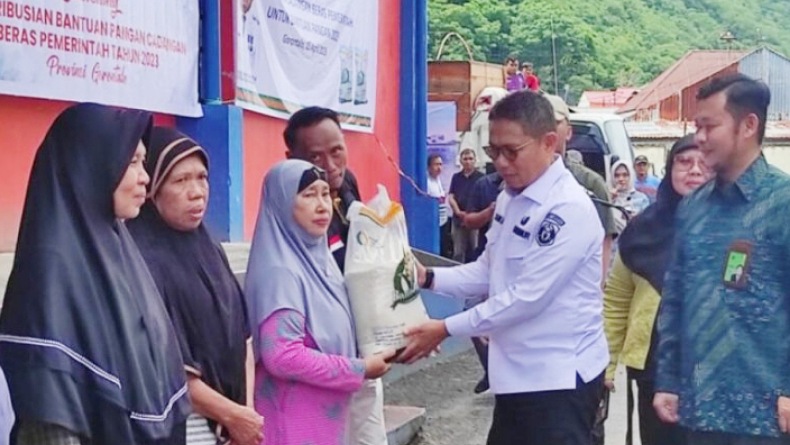 131.165 KPM di Gorontalo Terima Bantuan Cadangan Beras Pemerintah