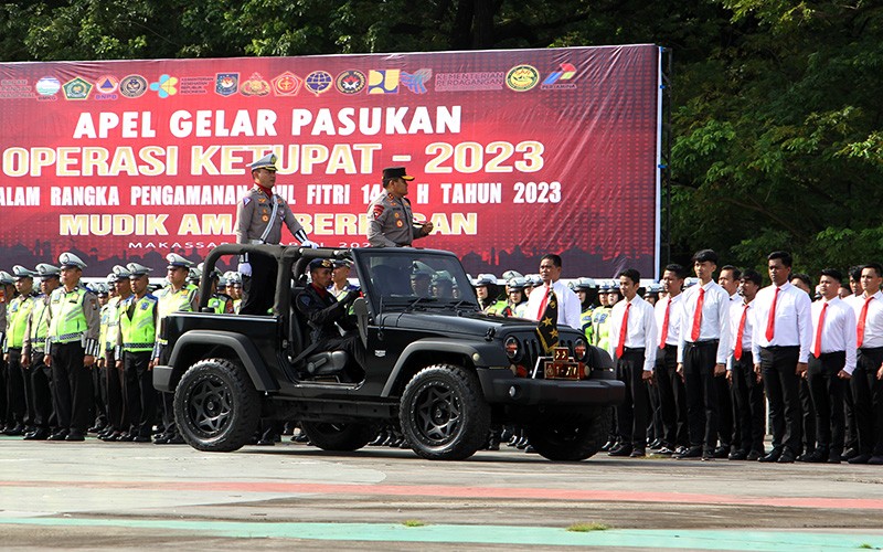Polda Sulsel Kerahkan 4.816 Personel Gabungan Amankan Lebaran 2023 - Bagian 1