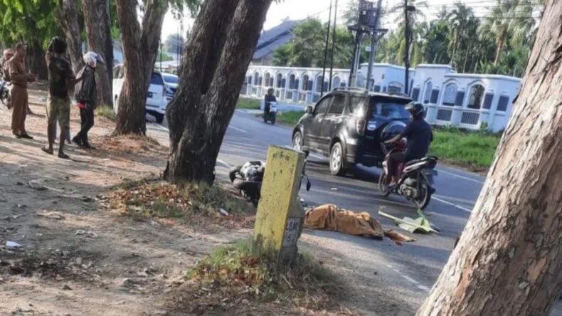 Gagal Menyalip, Perawat di Lhokseumawe Tewas Terlindas Truk