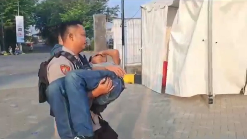 Kelelahan, Pemudik Motor Pingsan di Pelabuhan Ciwandan Kota Cilegon